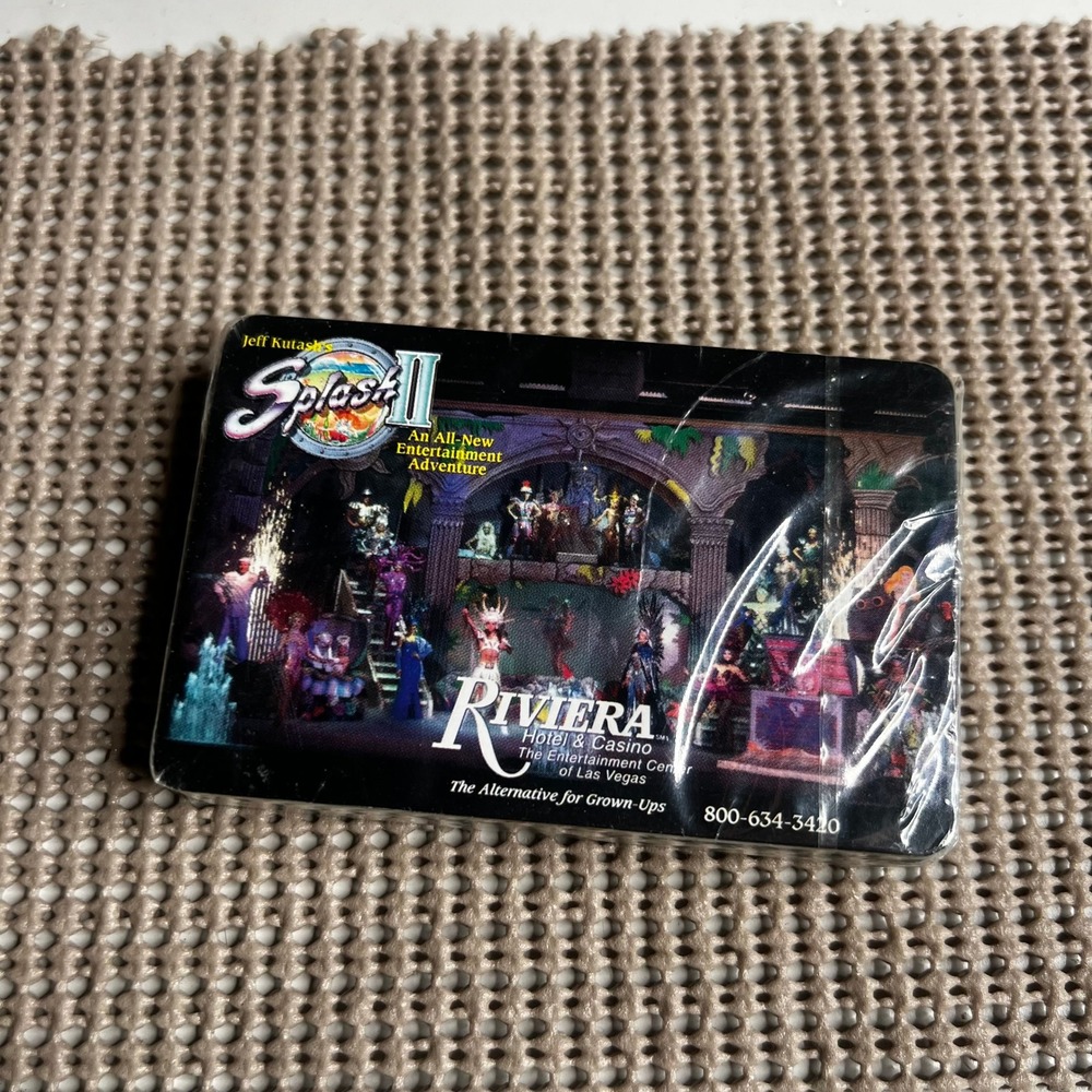 Vintage Riviera Hotel Casino Las Vegas Splash II Playing Cards Sealed New
